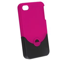 Snap-on Rubber Case/ 2-piece Screen Protector for Apple iPhone 4