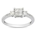 14k White Gold 3/4ct TDW Diamond Engagement Ring (G-H, I2-I3)