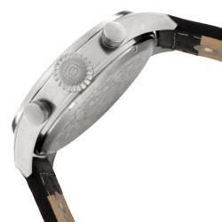 Invicta Men's 'Specialty' Black Dial Black Calf Leather Watch