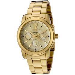 Invicta Women's 'Angel' Yellow Pearlescent Dial 18k Goldplated Watch