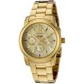 Invicta Women's 'Angel' Yellow Pearlescent Dial 18k Goldplated Watch