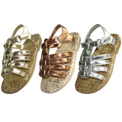 Assorted Toddler Metallic Sandals (Case of 36)