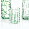 Abrstract Green Rocks Glasses (Set of 4)