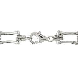 Sterling Silver 1/2ct TDW Diamond Link Bracelet (H-I, I3)