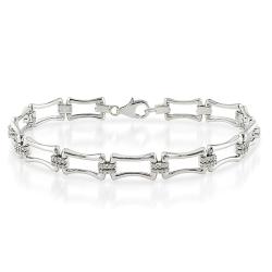 Sterling Silver 1/2ct TDW Diamond Link Bracelet (H-I, I3)