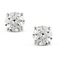 14k White Gold 1 1/2ct TDW Certified Diamond Stud Earrings (H-I, SI1-SI2)