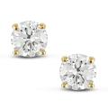 14k Yellow Gold 1 1/4ct TDW Certified Diamond Stud Earrings (H-I, SI1-SI2)