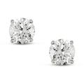 14k White Gold 1 1/4ct TDW Certified Diamond Stud Earrings (H-I, SI1-SI2)