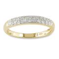 10k Yellow Gold 1/10ct TDW Diamond Fashion Ring (G-H, I2-I3)