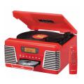 Crosley CR712 Autorama Red Turntable/ CD Player/ AM/FM Radio