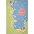 Handmade Children's Lily Pond New Zealand Wool Rug (4' x 6')