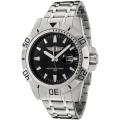 I by Invicta Men's Black Dial Stainless Steel Watch