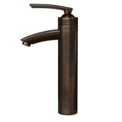 Geyser Oil Rubbed Bronze Bathroom Vessel Faucet with Pop-up Drain