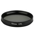 Black 52mm Circular Polarizing Lens Filter