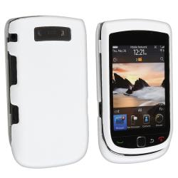 White Rubber Coated Case for BlackBerry Torch 9800