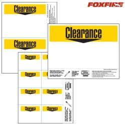 'Clearance' Item Price Shelf Signs (Case of 215)