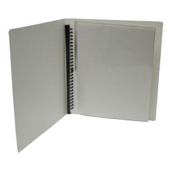 Spiral Ring 12-page White Presentation Display Books (Pack of 12)