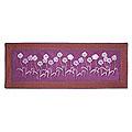 Cotton 'Purple Dandelions' Table Runner (Thailand)