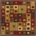 Hand-tufted Mayflower Burgundy Wool Rug (4' Square)