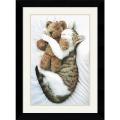 Letizia Volpi 'The Cat's Pet' Framed Art Print