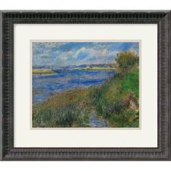 Pierre Auguste Renoir 'La Seine a Champrosay - Banks of the Seine River at Champrosay, 1876' Framed Art Print