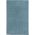 Hand-loomed Embossed Spa Blue Wool Rug (8' x 11')