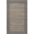 Hand-loomed Grey Wool Rug (9' x 13')
