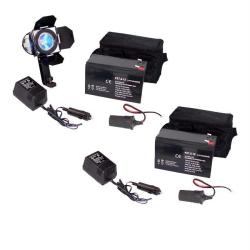 Lumiere L.A. 75W Camera/ Video Camcorder Light/ 2x Batteries/ 2 Bags