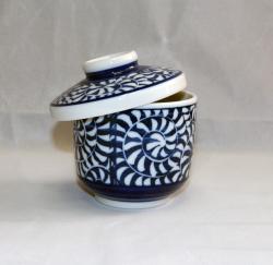 Blue with White Spirals 7-oz Tea Cup (Pack of 2)