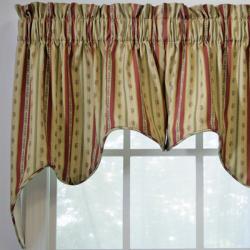  Suzanne Stripe 2-piece Swag Empress Valance