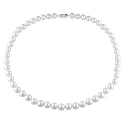 New York Pearls White FW Pearl 18-inch Necklace (7.5-8 mm)
