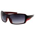 Airwalk Men's 'Freestyle' Red and Black Wrap Sunglasses