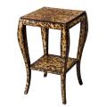 Leopard-print Accent Table