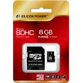 Silicon Power 8GB Micro SD and Adapter