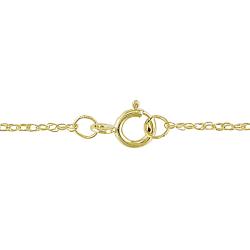10k Yellow Gold 1/6ct TDW Diamond Spiral Wire Necklace (I-J, I2-I3)