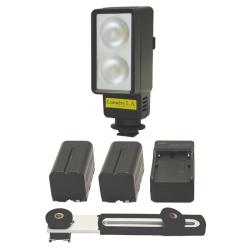 Lumiere L.A. DUOX2 LED Camera Video Camcorder Light with 2 NPF750 Batteries