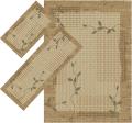Appealing Brown Border Rugs (1'8 x 2'6) (1'10 x 5'4) (4'11 x 7')