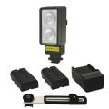 Lumiere L.A. DUOX2 LED Camera Video Camcorder Light with 2 NPF550 Batteries