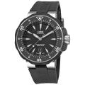Oris Men's 'ProDiver Date' Black Rubber Strap Watch