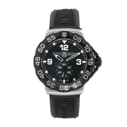 Tag Heuer Men's Formula 1 Black Rubber Strap Black Dial Watch