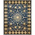 Asian Hand-knotted Majesty Royal Blue Wool Rug (10' Square)