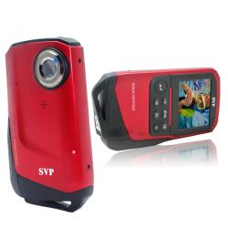 SVP Aqua HDV1000 Red Waterproof Digital Camcorder with Micro 8GB Card