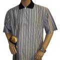 Harry Vardon Men's Black Colalr Stripe Golf Polo Shirt