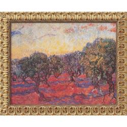 Vincent Van Gogh 'Olive Grove (L'Uliveto)' Framed Canvas Art