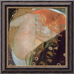 Gustav Klimt 'Danae' Framed Canvas Art