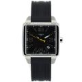 Tissot Men's 'Quadrato' Rubber Strap Watch