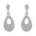 Sterling Silver 1/4ct TDW Diamond Dangle Earrings (H-I, I2-I3)