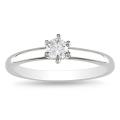 14k White Gold 1/4ct TDW Diamond Solitaire Ring (G-H, I1-I2)