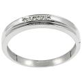 Sterling Silver Diamond Wedding Band
