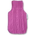 Soothera Fuchsia Thermal Gel Bead Cable Knit Water Bottle Covers (Pack of 12)